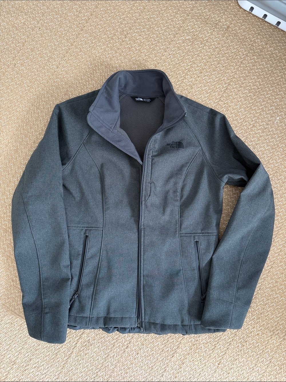 The North Face Women's Charcoal Gray Windwall Zip Up Jacket